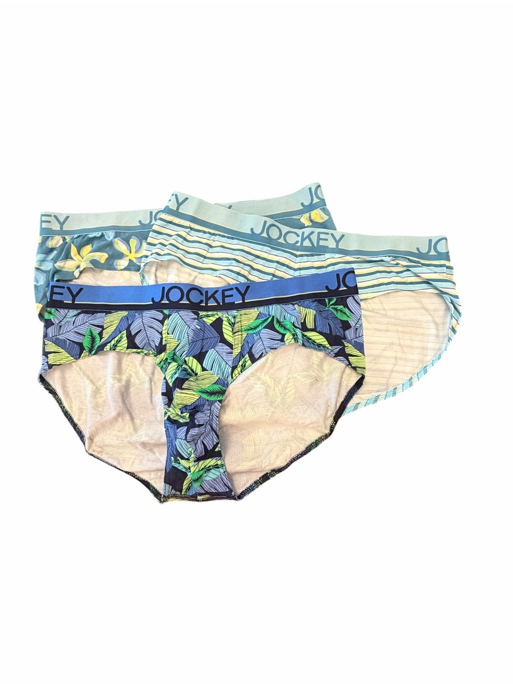 Jockey 3 Pack Men's True Style Brief Low Rise StayCool Cotton Size XL Tropical